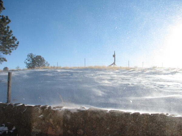 snowing from the ground up